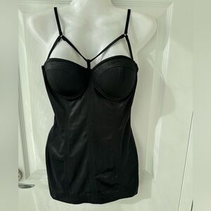 Limerence Co Black Sexy Goth Bustier Body Shaper Lingerie Small